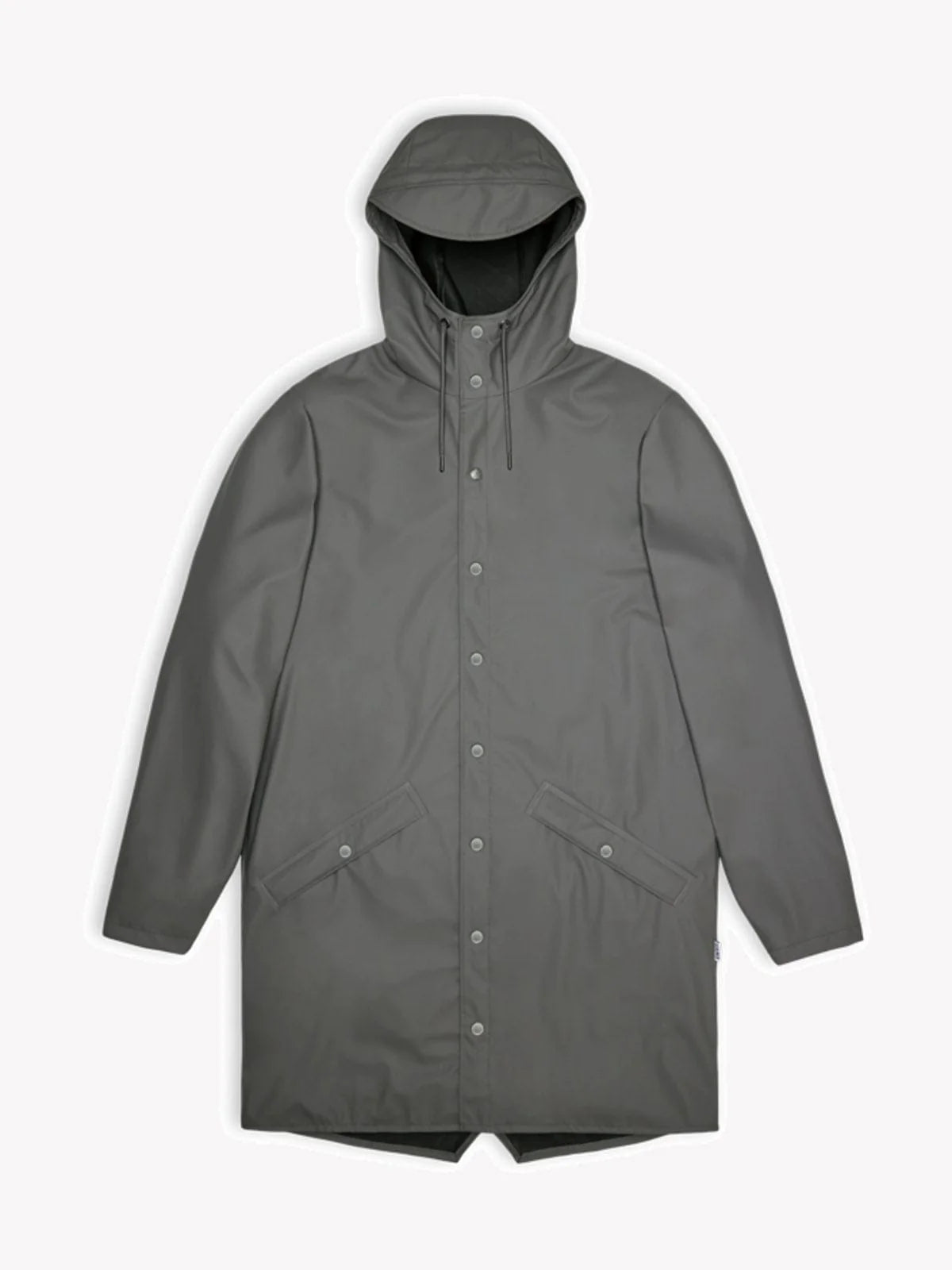 Rains Unisex Long Jacket in Grey