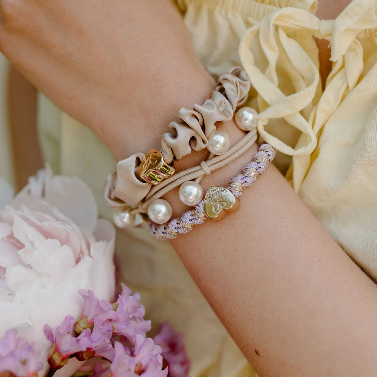 Bangle Band Pearl Cluster · Gold Sand