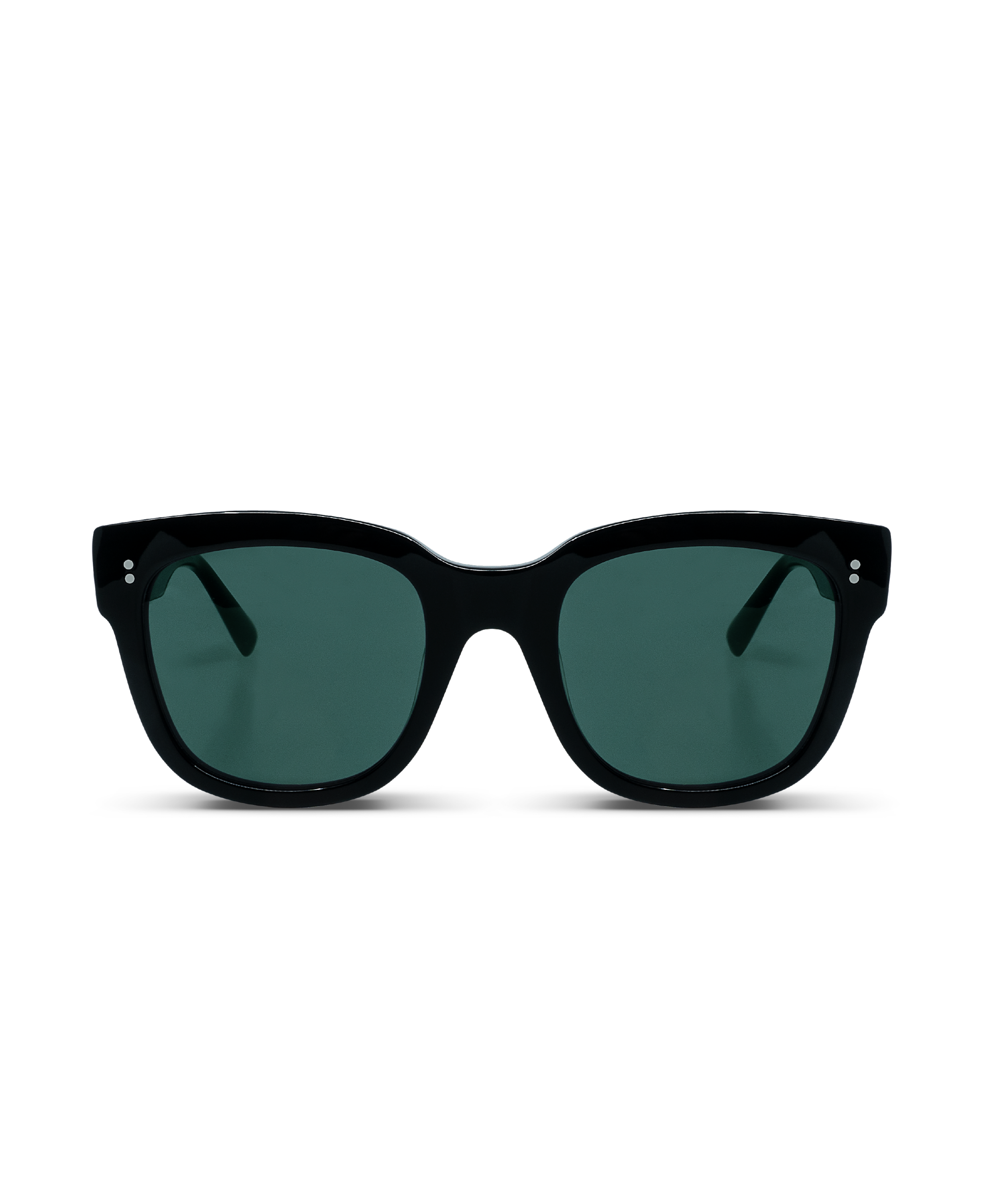 Sunglasses Liv in Black w. Green Lenses