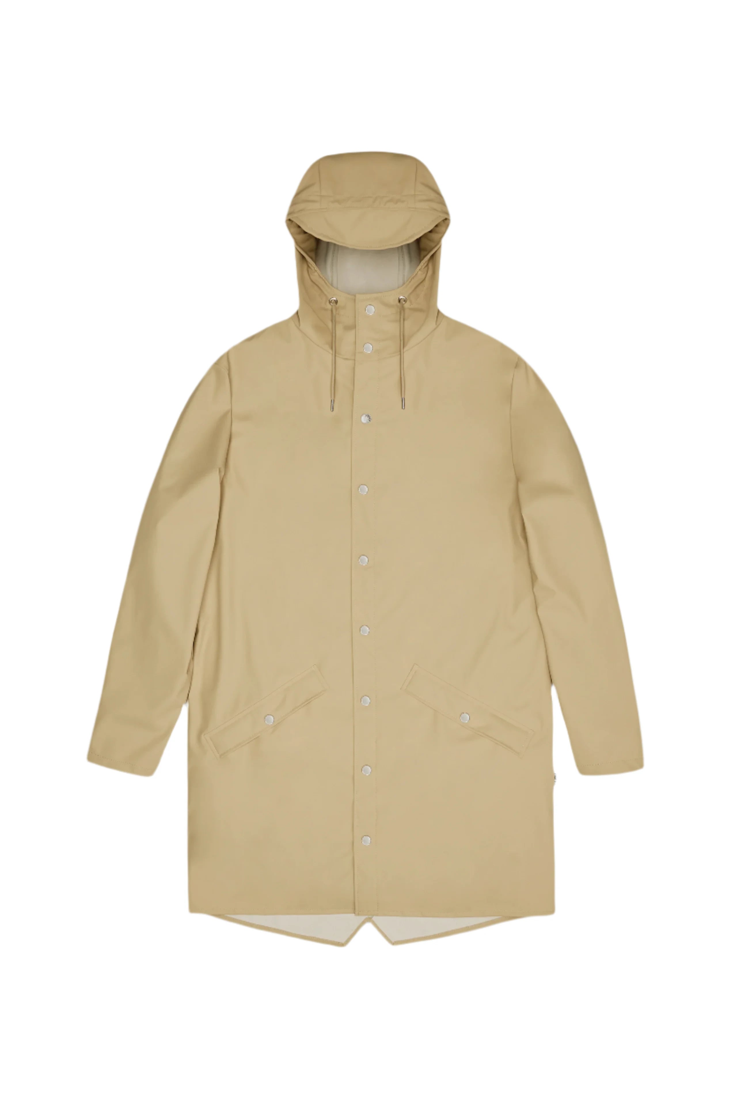 Rains Unisex Long Jacket in Sand