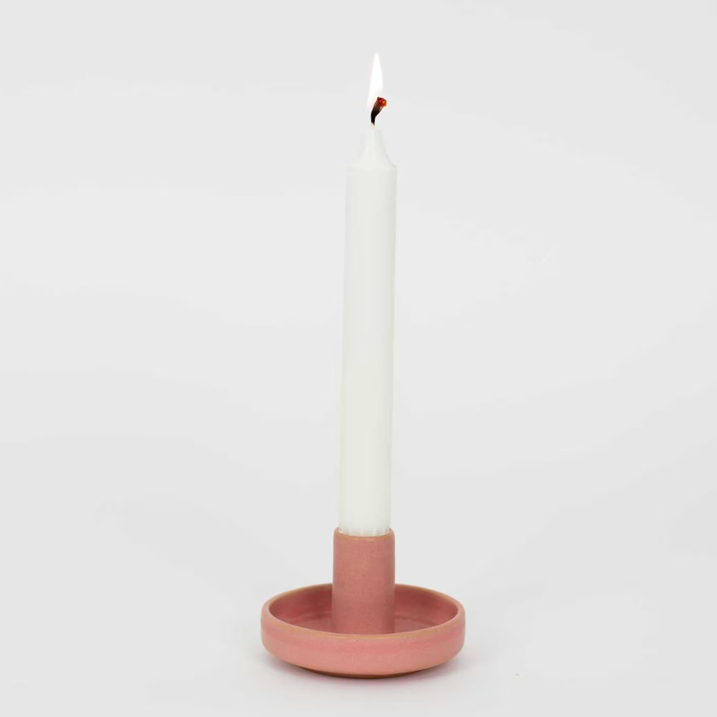 Candleholder Hermes, in Pink 9cm, handmade