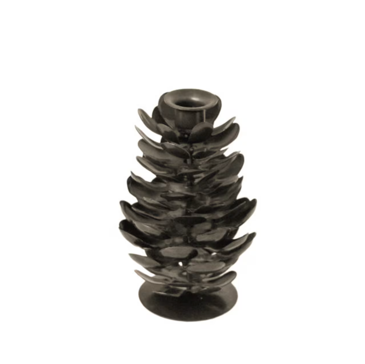 Candle Holder Cone Antique Brown