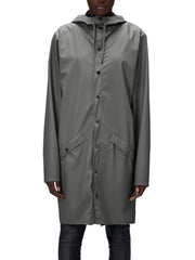 Rains Unisex Long Jacket in Grey
