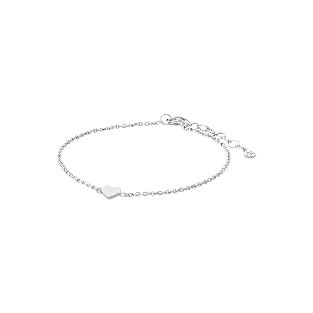 Heart Bracelet in Silver