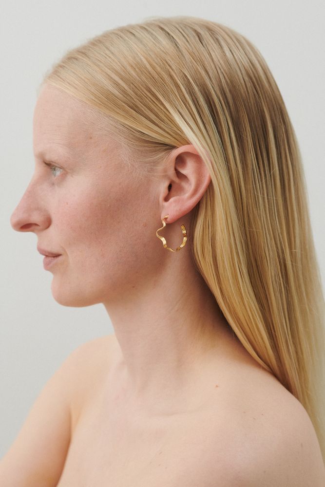 Hellir Hoops Earrings in Gold