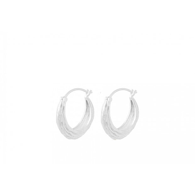 Coastline Earrings in Silver