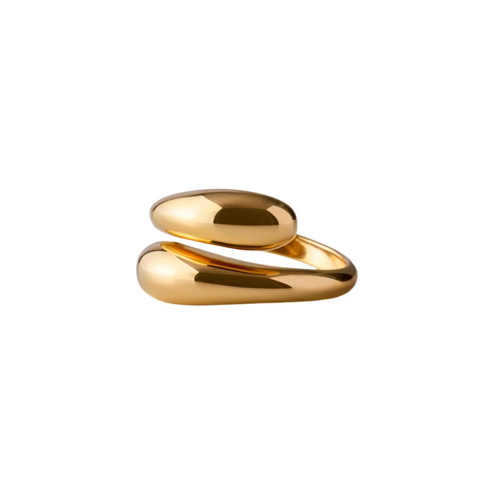 Rain Ring in Gold