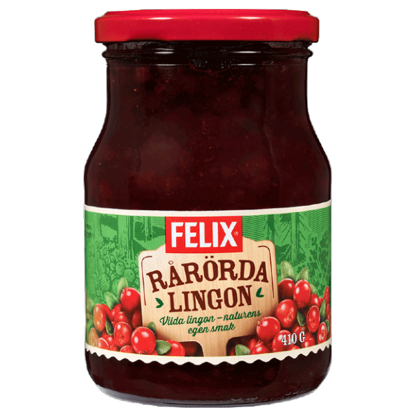 Felix Rårorda Lingon – Lingonberry Jam 410g