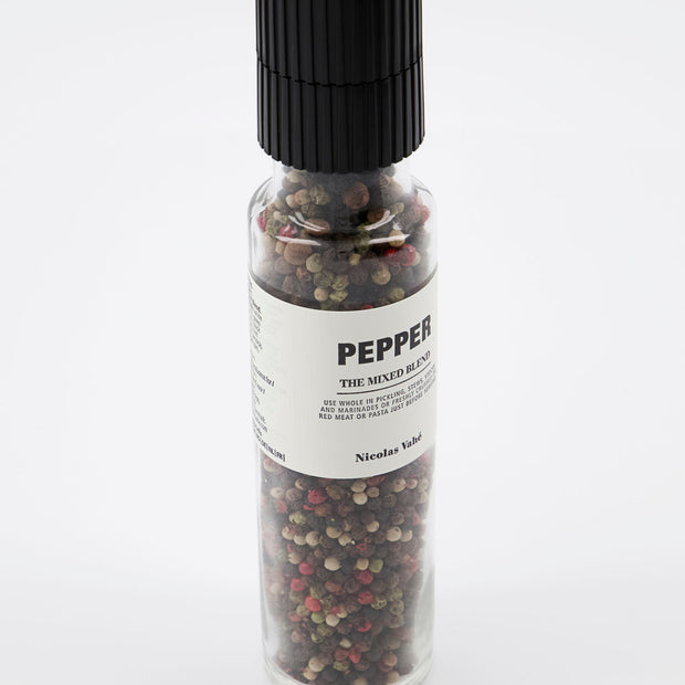 Pepper Mix Grinder w. White, Red, Green, Pink and Black peppercorns