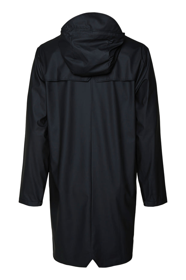 Rains Unisex Long Jacket in Black