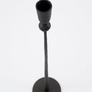 Candle stand, Trivo, handmade in Iron, Black 41cm h