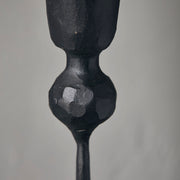 Candle stand, Trivo, handmade in Iron, Black 41cm h