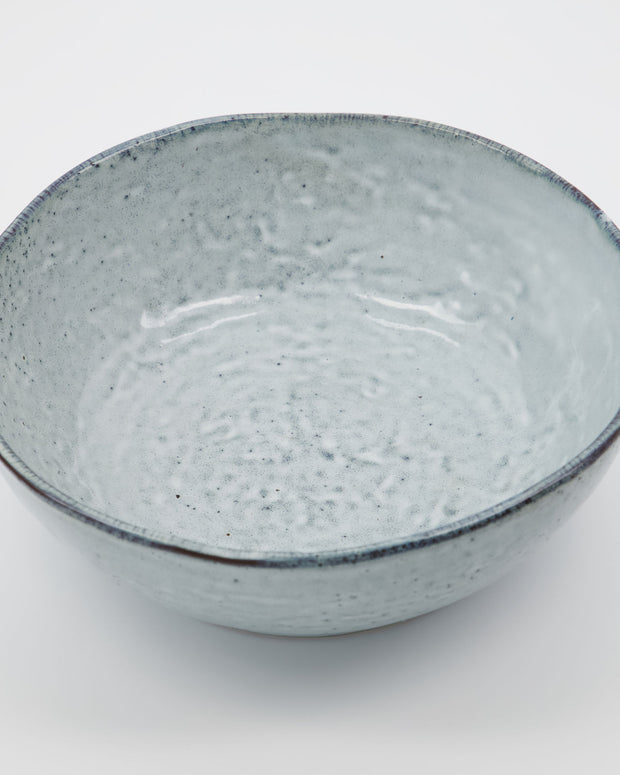 Serving Bowl Rustic, in Grey / Blue 21.5cm