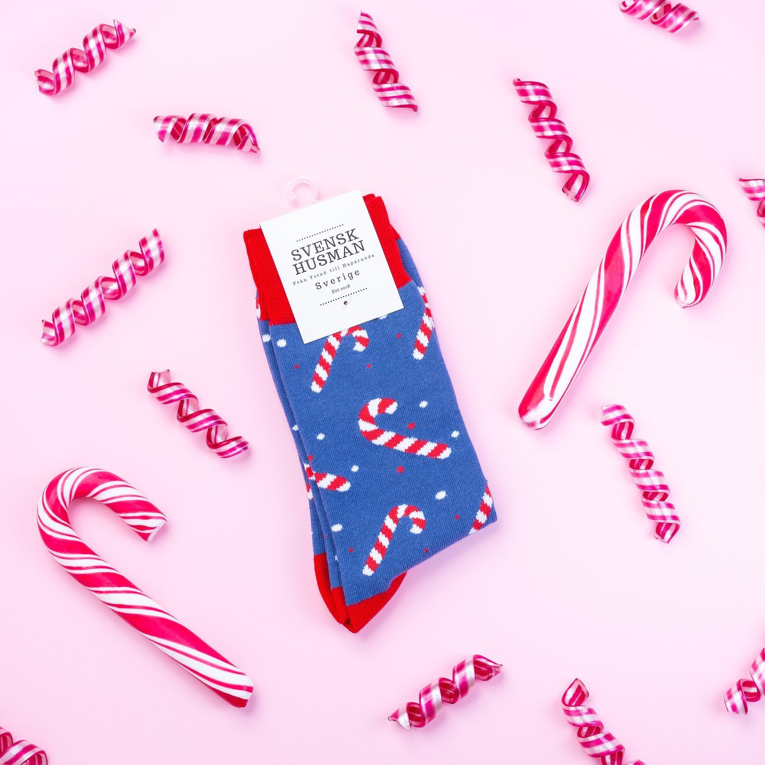 Polkagris Candy Cane Socks