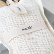 Bath Mitt, in Jute filled with Rosemary Soap
