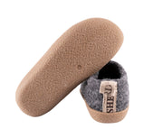 Wool Slippers Men - Mattias in Antrazit Grey size 41 - UK 7