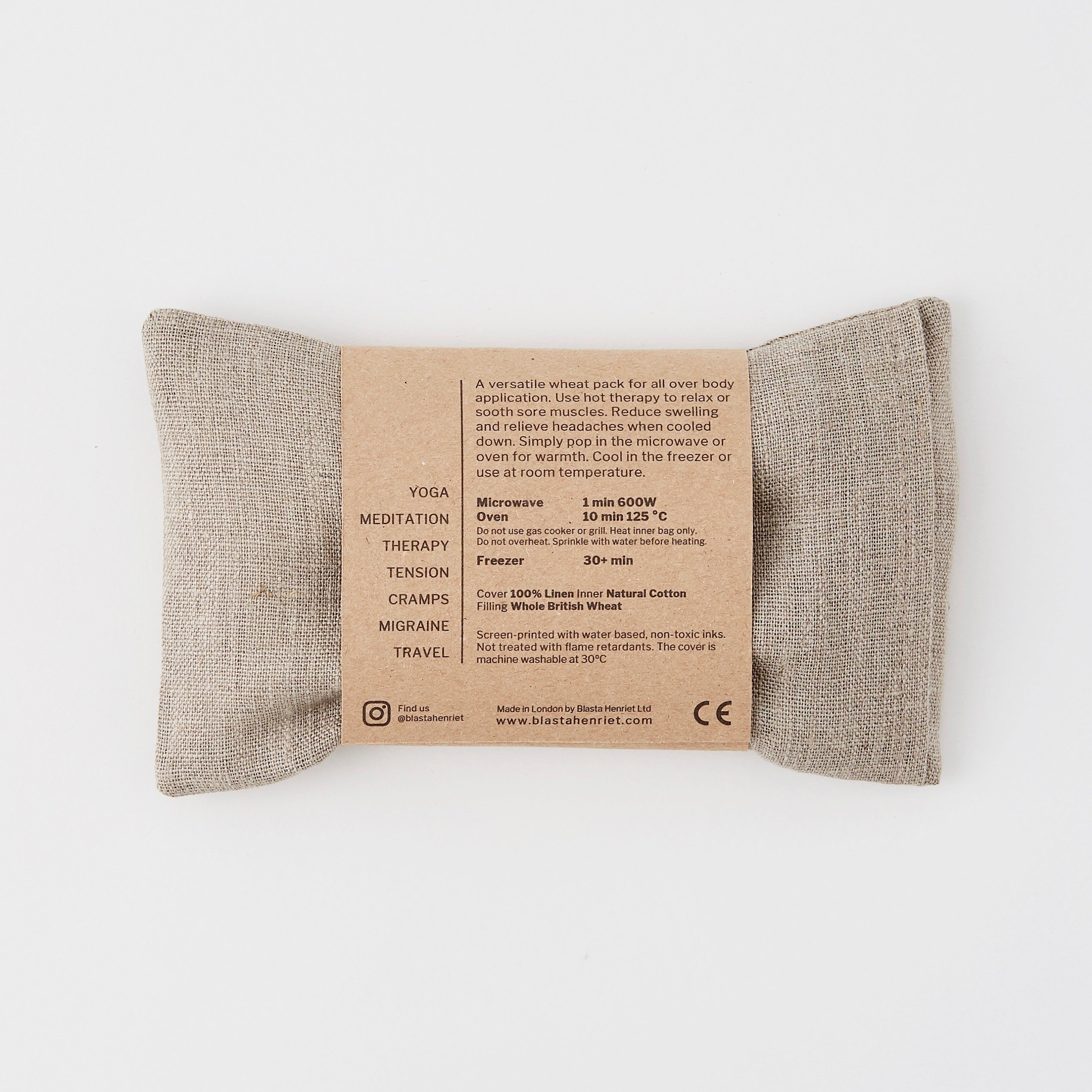 Linen Wheat Bag - Eye Pillow Creatures Navy - Blabar