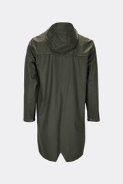 Rains Unisex Long Jacket in Green - Blabar