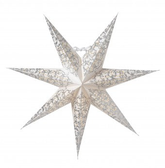 Star Ludwig Christmas White/Silver 44cm - Blabar