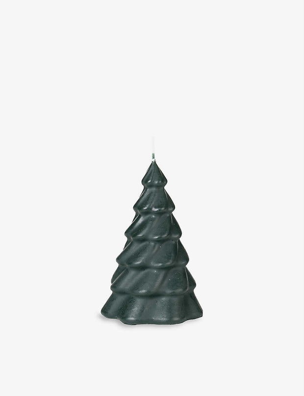 Christmas Tree Candle 'Pinus' in Grape Leaf Green Large 20cm