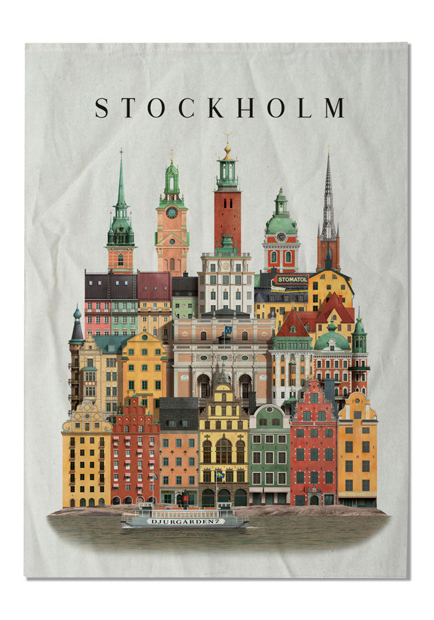 Tea Towel Stockholm 50x70cm