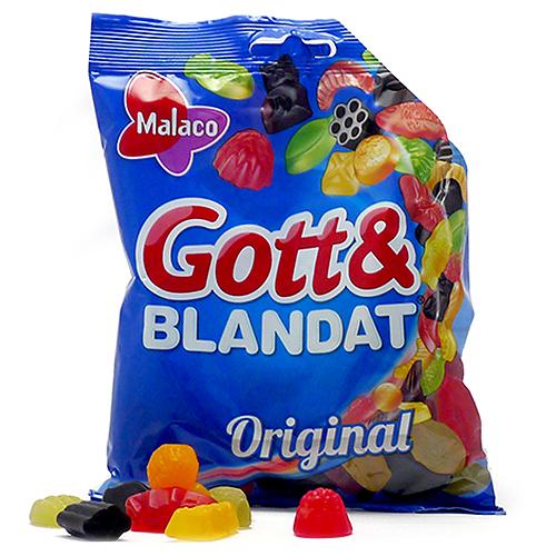 Malaco Gott & Blandat Original – Fruity Wine Gum Mix 160g