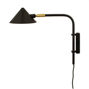 Wall Lamp Kelly in Black & Gold 30cm