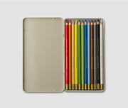 Colour Pencils set of 12 - Classic - in metal case