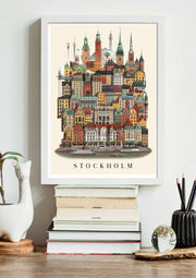 Poster Stockholm City A3