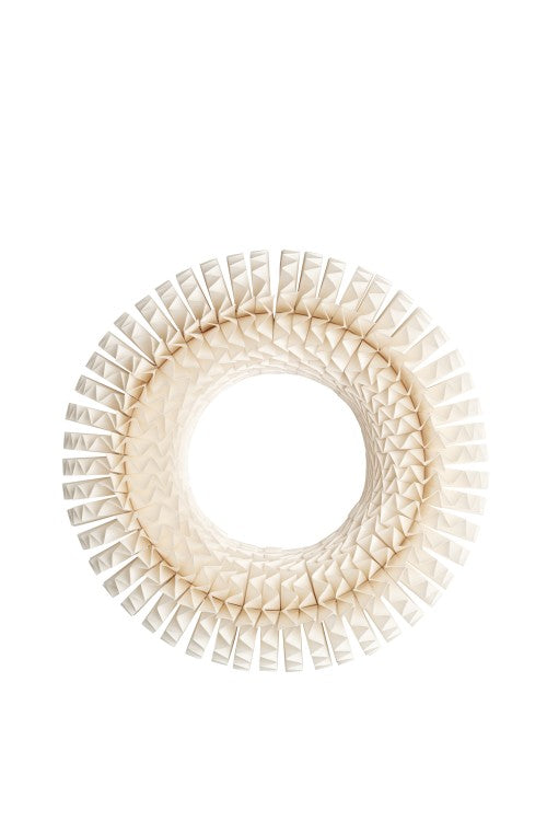 Wreath Stockholm Handfolded in Paper, White 35cm