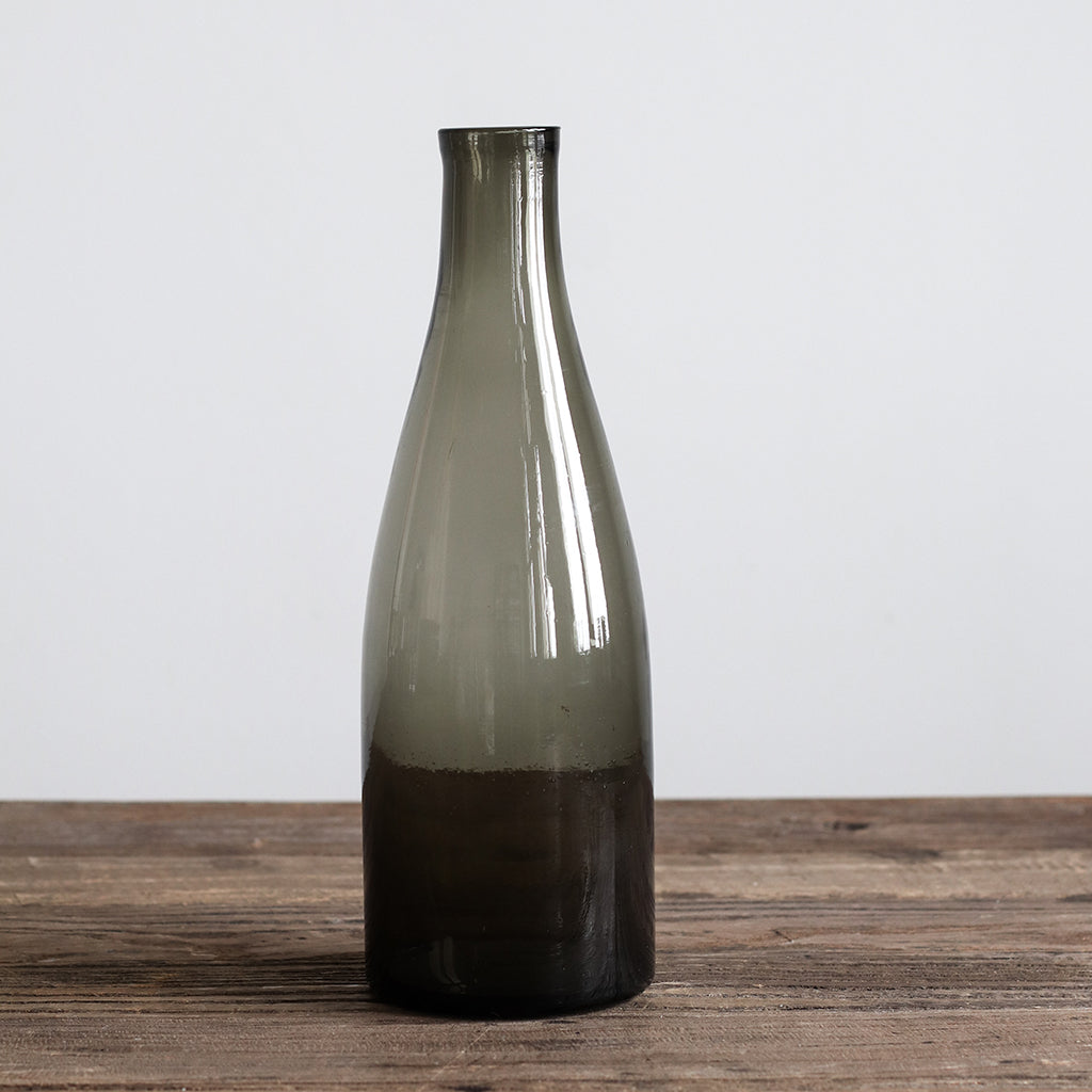 Caila Bottle in Recycled Glass, in Grey 1 Litre