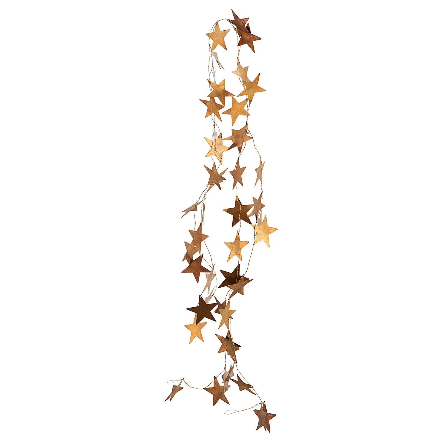 Garland Stars in Brass, 250cm