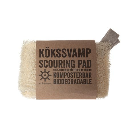 Scouring Pads in Loofah, Biodegradable set of 2
