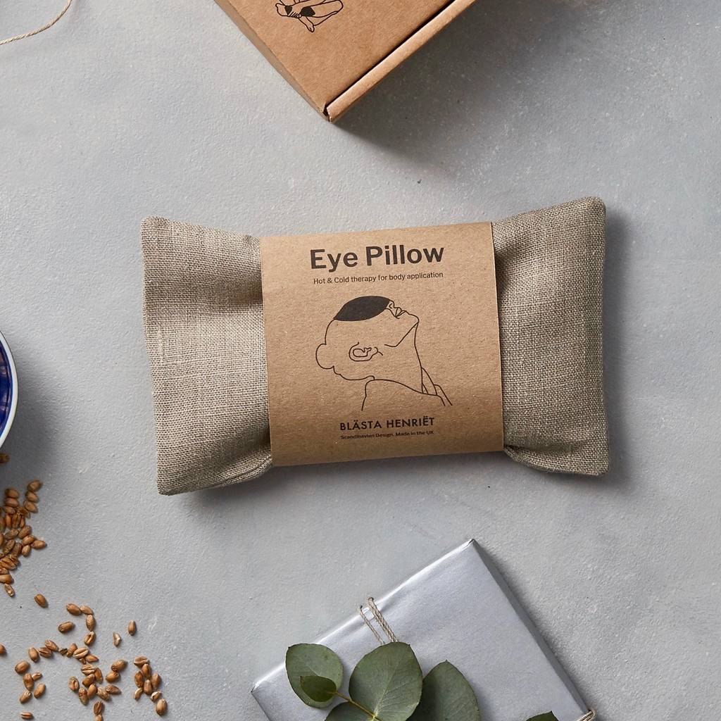 Linen Wheat Bag - Eye Pillow Natural Plain - Blabar