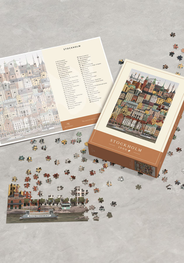 Puzzle Stockholm City 1000 pieces