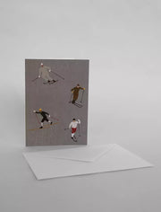 Skiers Card w. Envelope A6