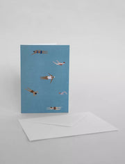 Swimmers Card w. Envelope A6